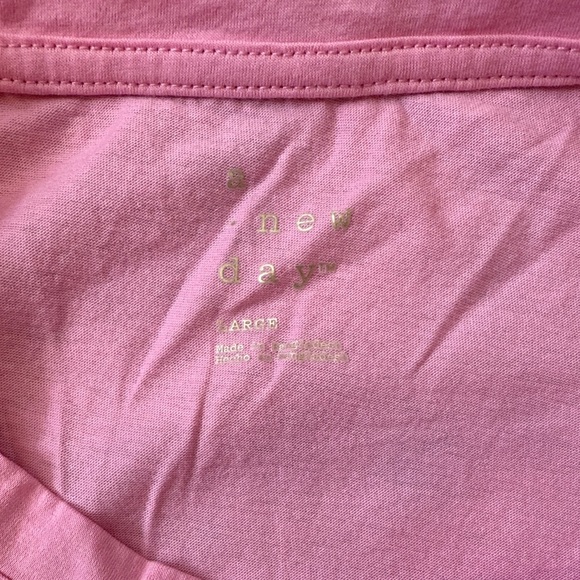 a new day Pink Short Sleeve Tie-Front Top - Picture 2 of 4